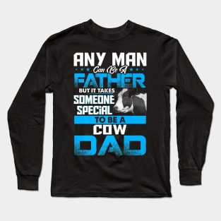 Cow Dad Animal Fathers Day Long Sleeve T-Shirt